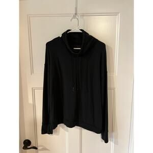 Offline by Aerie Black Cowl Neck Sweatshirt Women’s Medium